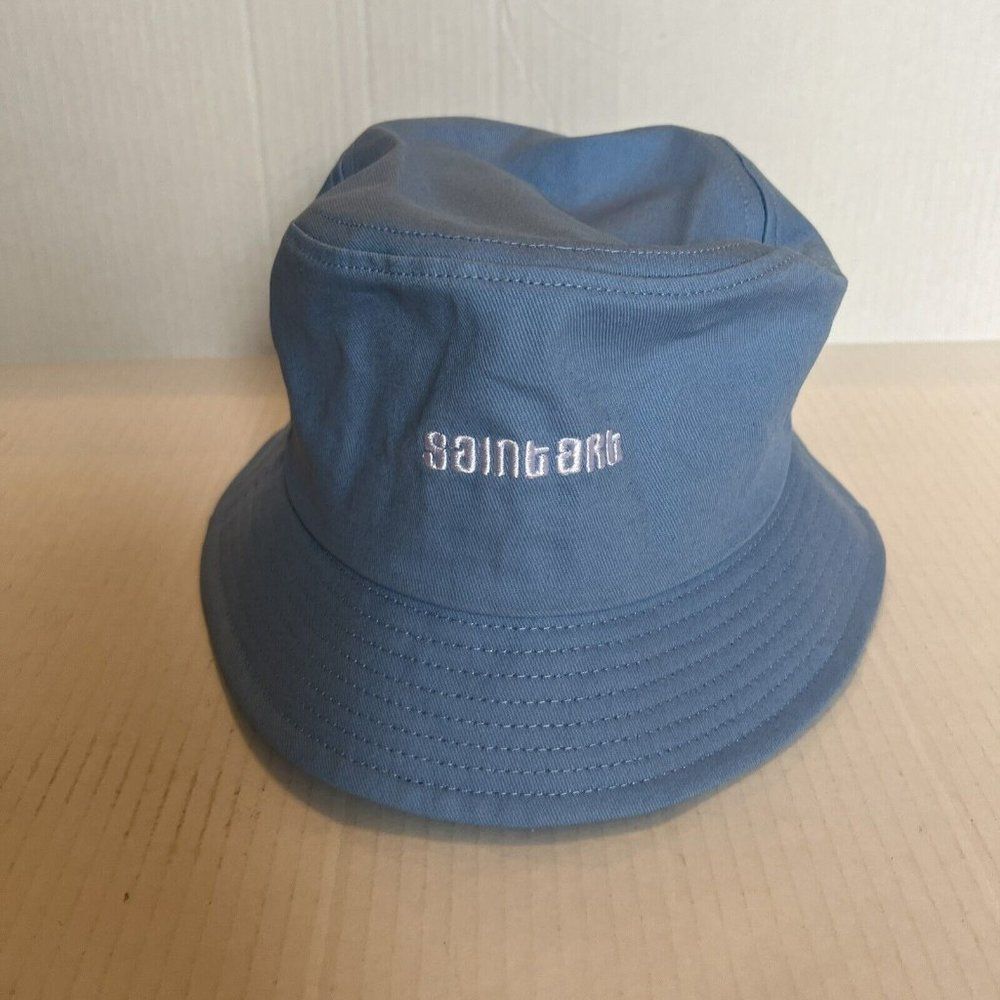 SaintArt Blue Bucket Hat Sz M Boonie Brim Sun Safari Summer Camping Beac… - Picture 4 of 12